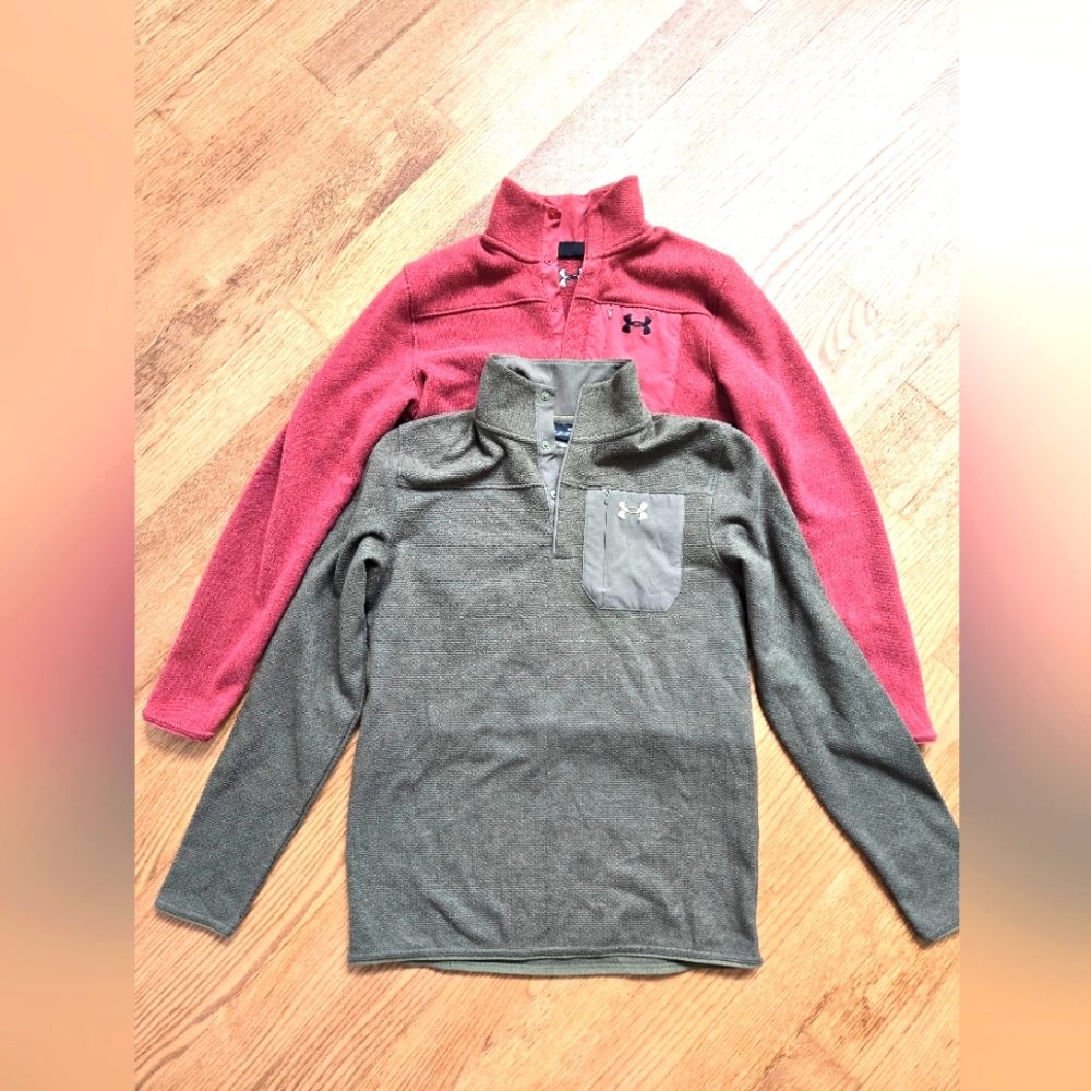 Lot of Mens 3/4 Zip Under Armour Sweaters Size Small
